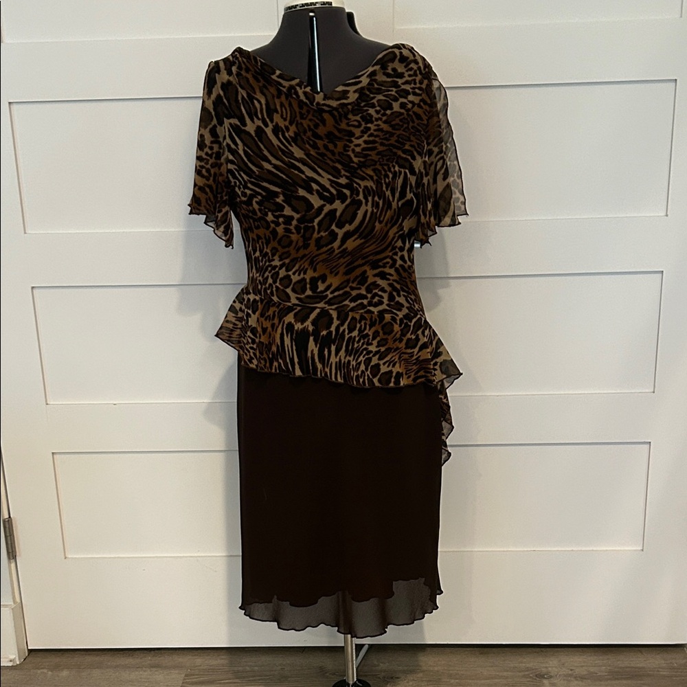 Enfocus Studio Leopard Print Dress